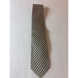 Hugo Boss Necktie Mens OS Black Gold Good Striped Silk Made in Italy Classic
